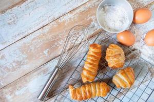 hausgemachtes gebackenes Brot foto