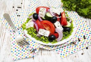 frischer griechischer Salat foto