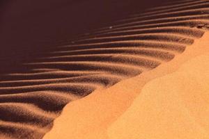 Sand Textur Detail der Düne 45 in Namib Wüste, Sossusvlei