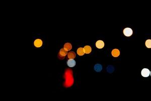defocus blur licht nacht bokeh abstrakt auf hintergrund. foto