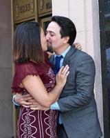 los angeles - 30. nov - vanessa nadal, lin-manuel miranda bei der lin-manuel miranda sternzeremonie auf dem hollywood walk of fame am 30. november 2018 in los angeles, ca foto