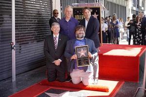 los angeles - sep 18 leron gubler, mike white, jack black, richard linklater bei der jack black starzeremonie auf dem hollywood walk of fame am 18. september 2018 in los angeles, ca foto