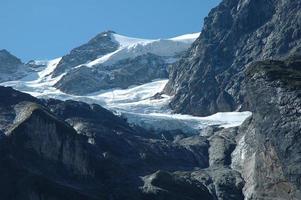 Gletscher in der Nähe von Grindelwald in den Alpen der Schweiz foto