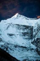 Berg inspirierende Landschaft, Annapurna Range Nepal foto