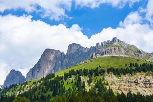 Blick auf den Karerpass in den Dolomitalpen