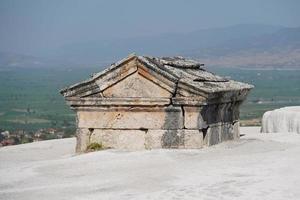 Grab in der antiken Stadt Hierapolis, Pamukkale, Denizli, Turkiye foto