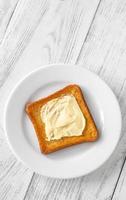 Toast mit Butter foto