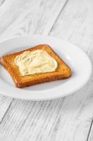 Toast mit Butter foto