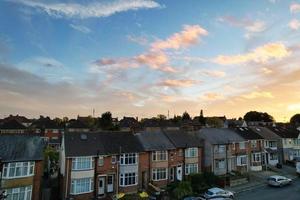 Beste Luftaufnahme der britischen Stadt England, Kameraaufnahmen der Drohne foto