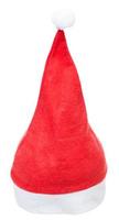 rote Weihnachtsmann-Mütze isoliert auf weißem Hintergrund foto