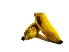 ein Bündel alter und überreifer Nam-Wah-Bananen, die sehr lecker und süß sind foto