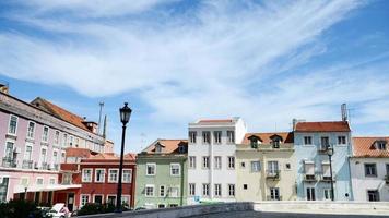 buntes Backsteinhaus in Lissabon, Portugal. foto