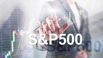 amerikanischer börsenindex sp 500 - spx. Geschäftskonzept für den Finanzhandel. foto