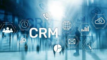 Geschäftskunden CRM-Management-Analyse-Service-Konzept. Beziehungsmanagement. foto