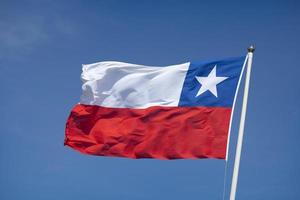 Flagge von Chile foto