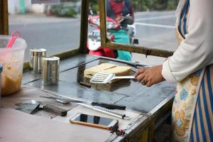 indonesischer Brottoast, Bandung gegrilltes Brot foto