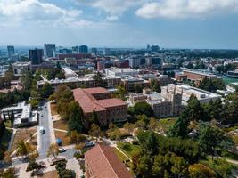 Luftaufnahme des Campus der Universität von Kalifornien, Los Angeles Ucla foto