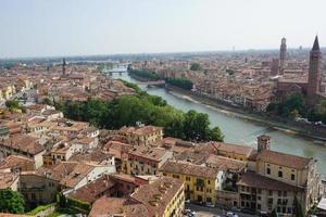 Vogelperspektive von Verona foto