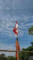 Bogor, 2022 Flagge der Republik Indonesien foto