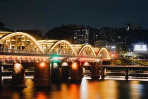 Nachtansicht rund um die Insel Nodeul in Seoul, Korea foto