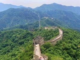 Blick auf die Chinesische Mauer foto