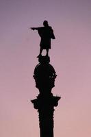 Christopher Columbus Statue - Barcelona, Spanien foto