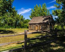 Kabine der Malteserkreuz-Ranch von Theodore Roosevelt foto