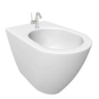 Rundes Bidet-Design für Badezimmer. 3D-Darstellung foto