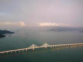 Luftaufnahme Penang zweite Brücke foto