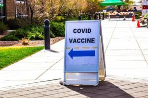 Covid 19 Impfrichtungszeichen foto