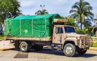 puerto escondido oaxaca mexiko 2022 mexikanische lastwagen frachttransporter lieferwagen in puerto escondido mexiko. foto