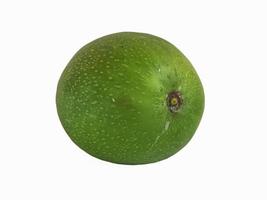 frisches grünes Honig-Mango-Isolat auf weißem Hintergrund foto