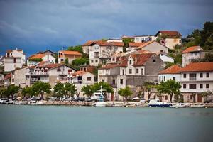 zaton, kroatien blick vom meer foto