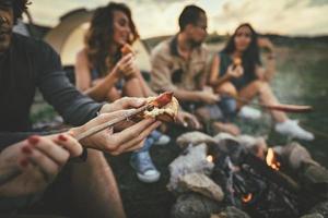 fröhliche picknickaussicht foto