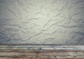holztisch alter brauner hintergrund zerknittertes papierschablonendesign zeigen werbewirkung foto