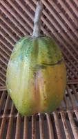 eine Bio-Papaya-Frucht foto