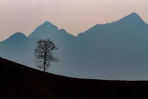 Vietnamesische Berge am Morgen foto