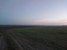 Morgen- und Nachtpanorama der Morgendämmerung foto