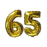 11 Heliumballons mit goldener Zahl, isolierter Hintergrund. realistische Folien- und Latexballons. Designelemente für Party, Event, Geburtstag, Jubiläum und Hochzeit. foto