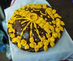 Hochzeitsbrot - Laibkuchen. Hochzeitsbrot. foto