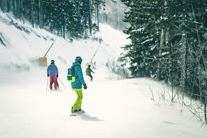 Blick auf das Skigebiet foto