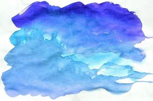 bunter blauer Aquarellhintergrund für Tapete. aquarell helle farbillustration foto