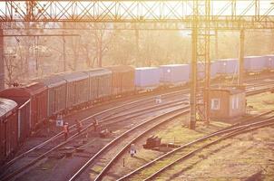 sonnige Bahnlandschaft foto