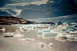 Jokulsarlon-Gletscherlagune im Vatnajokull-Nationalpark, Island foto