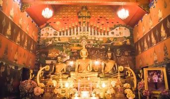 wat phanan choeng ist ein wichtiger tempel in ayutthaya, thailand. foto