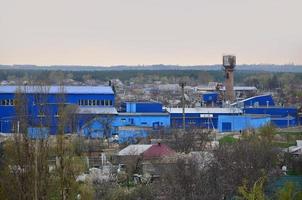 Pawlograd. ukraine - 4. märz 2022 blick aus der ferne auf einen teil der stadt in pawlograd, ukraine foto