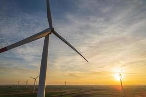 Luftaufnahme der Windmühle foto