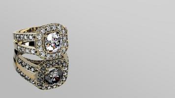 hochzeit, ring, gold, silber, diamant, verlobung, mode, ehe, stein, 3d render foto