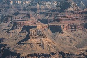 Luftaufnahme der majestätischen Buttes im Grand Canyon National Park foto