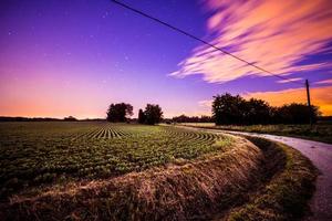 Nacht auf den Feldern foto